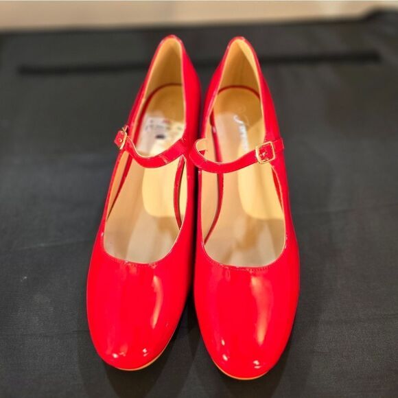 BRAND NEW FOREVER CHUNKY MARY JANE  BLOCK HEELS ANKLE STRAP PUMPS - Picture 2 of 14